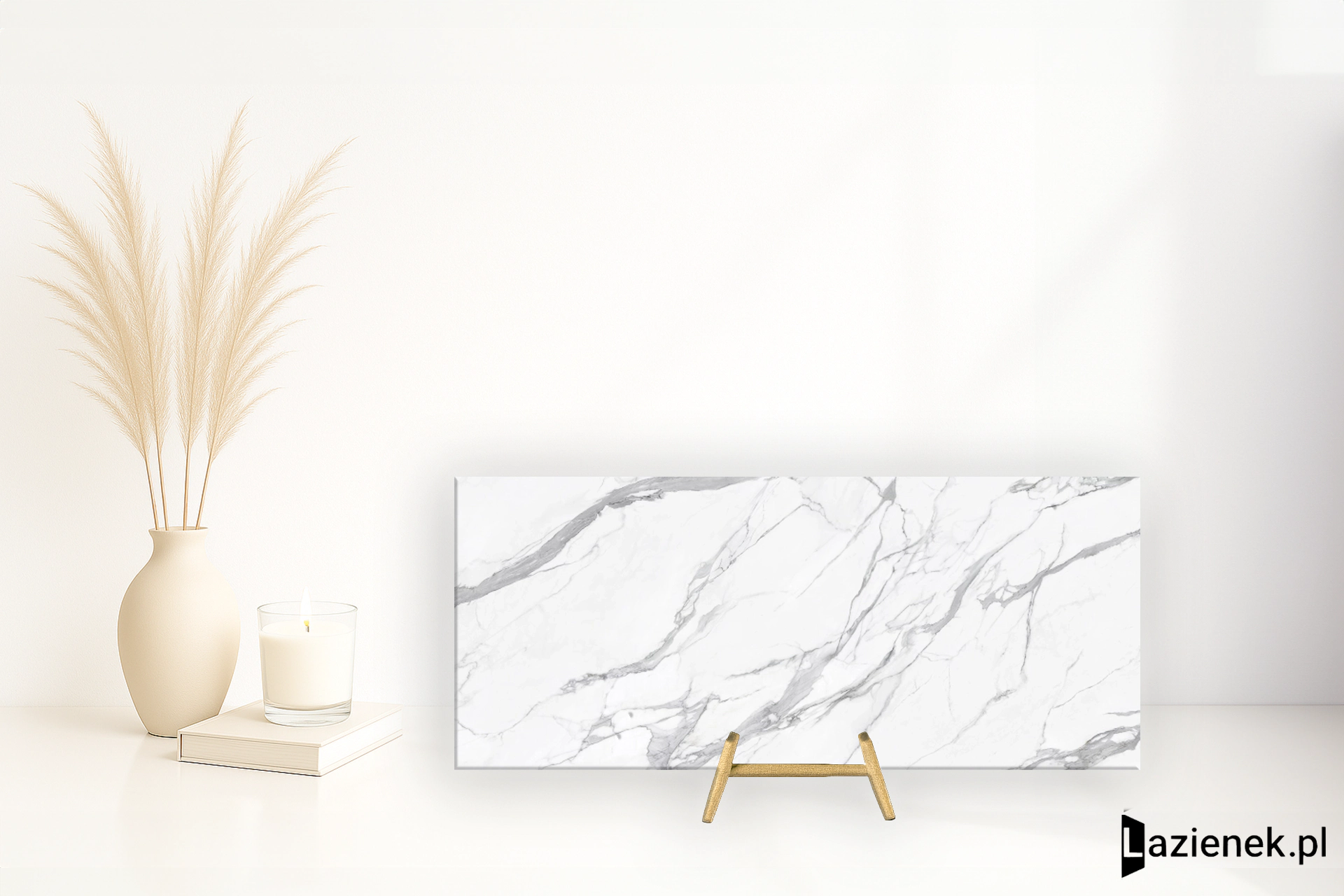 La Fabbrica Ava Statuario Reale Statuario Reale matowa 120x280 cm gr. 6 mm - płytka rektyfikowana / (L)163018